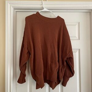 Abercrombie & Fitch Women’s Cozy Rust Knit Sweater
